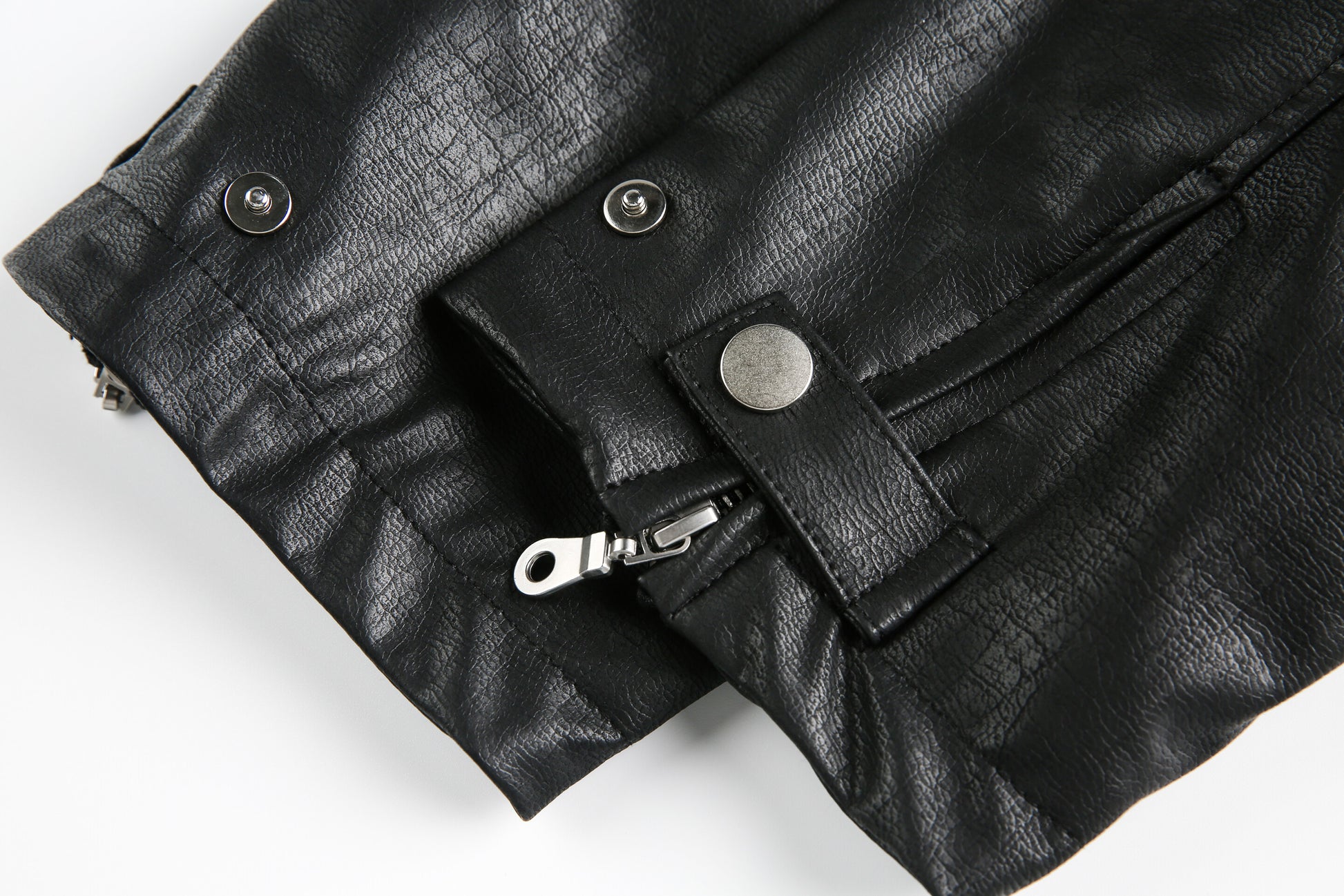 Retro Motorcycle Streetwear Coat | Embroidered Leather Jacket - Santo 