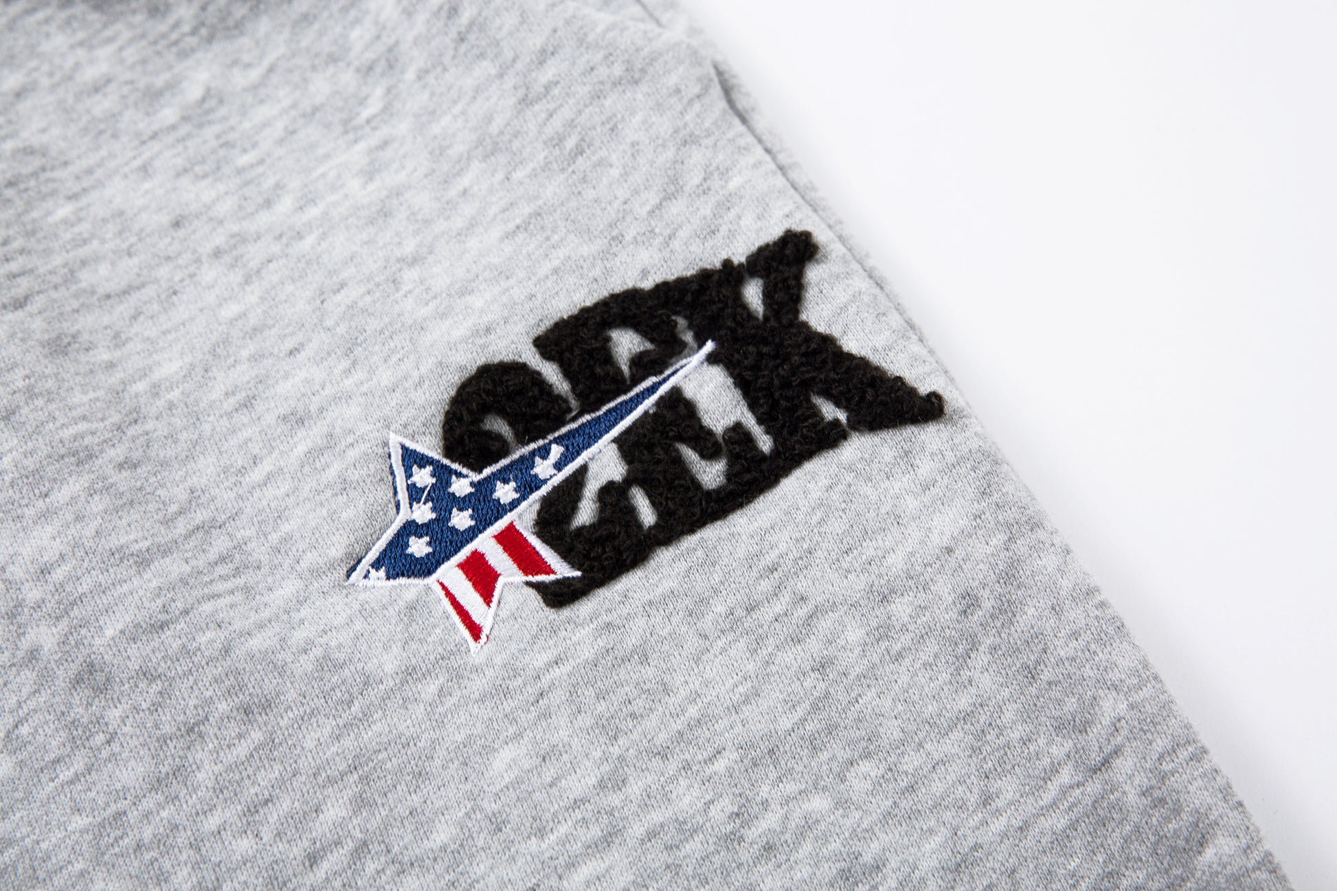 Patchwork Wide Leg Sweatpants | Grey Black Streetwear Trousers - Santo 