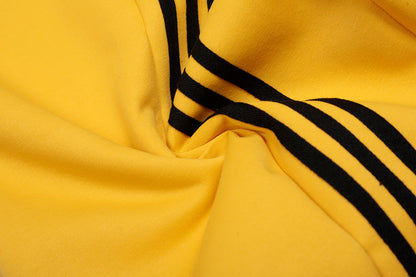 Vintage Side Stripe Pants | Wide Leg Fleece Streetwear Trousers - Santo 