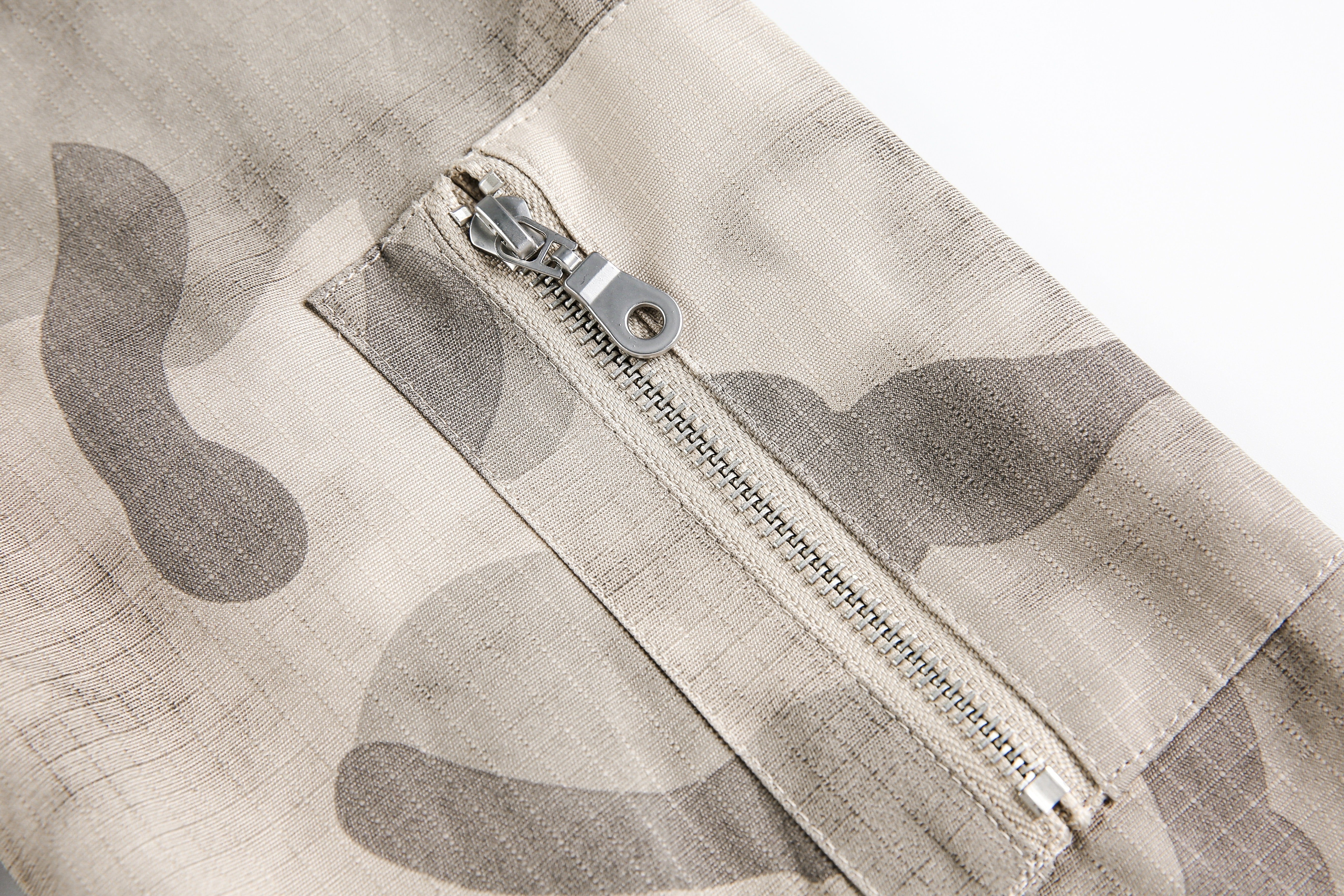 Retro Spliced Streetwear Outerwear | Camouflage Cargo Jacket - Santo 