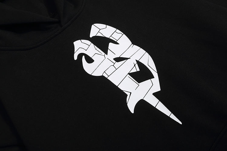 Shielded Script | Streetstyle Graphic Hoodie