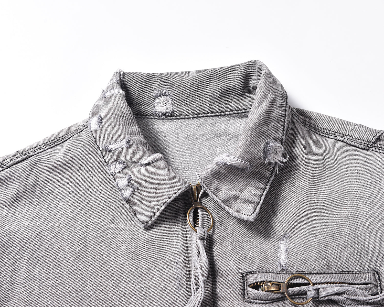 Fray Flair | Frayed Denim Jacket