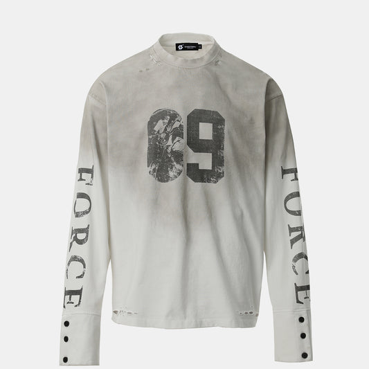 09 | Distressed Long Sleeve T-Shirt - Santo 