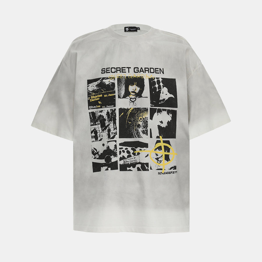 Retro Fade | Vintage Gradient Washed Polo T-Shirt
