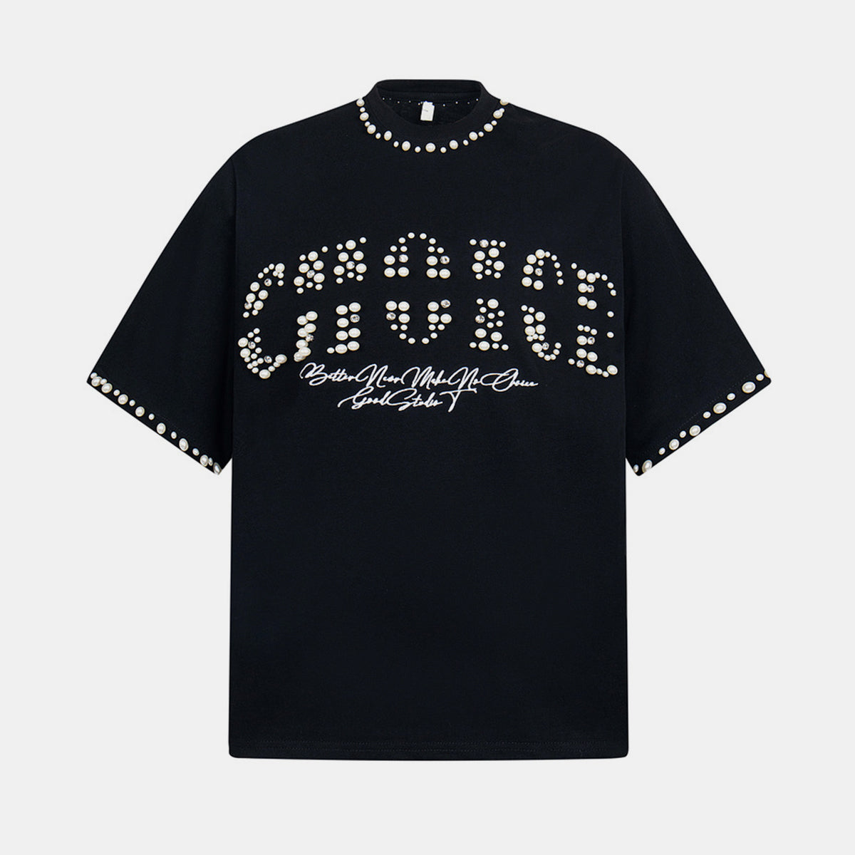 Pearl Studded | Hip Hop T-shirt - Santo 