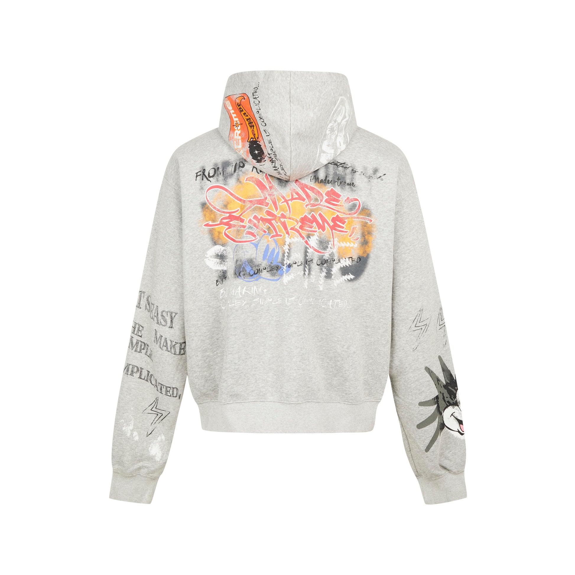 Urban Canvas | High Street Graphic Zipper Hoodie - Santo 