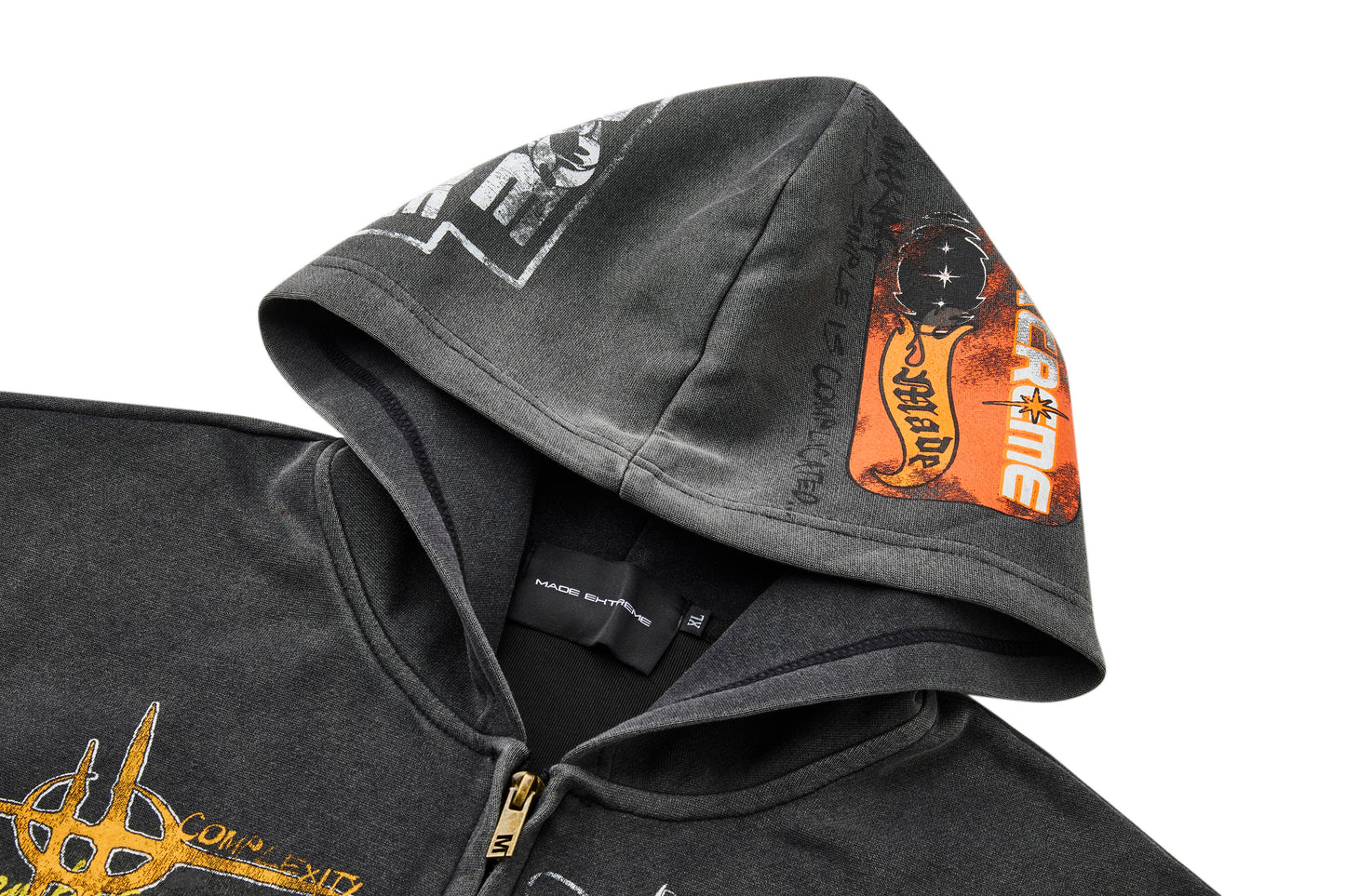 Urban Canvas | High Street Graphic Zipper Hoodie - Santo 