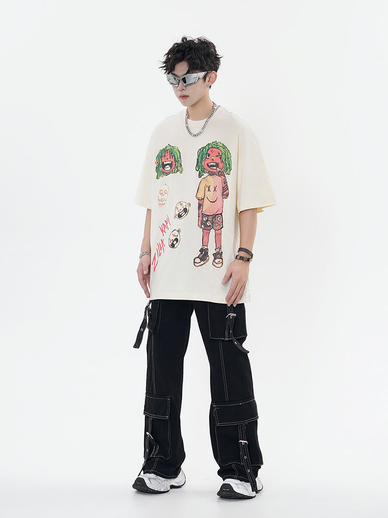 Cartoon | Manga Graphic Print T Shirt