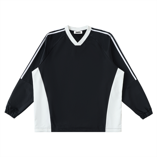 Premium V-Neck Long-Sleeve Light Sweatshirt - Santo 