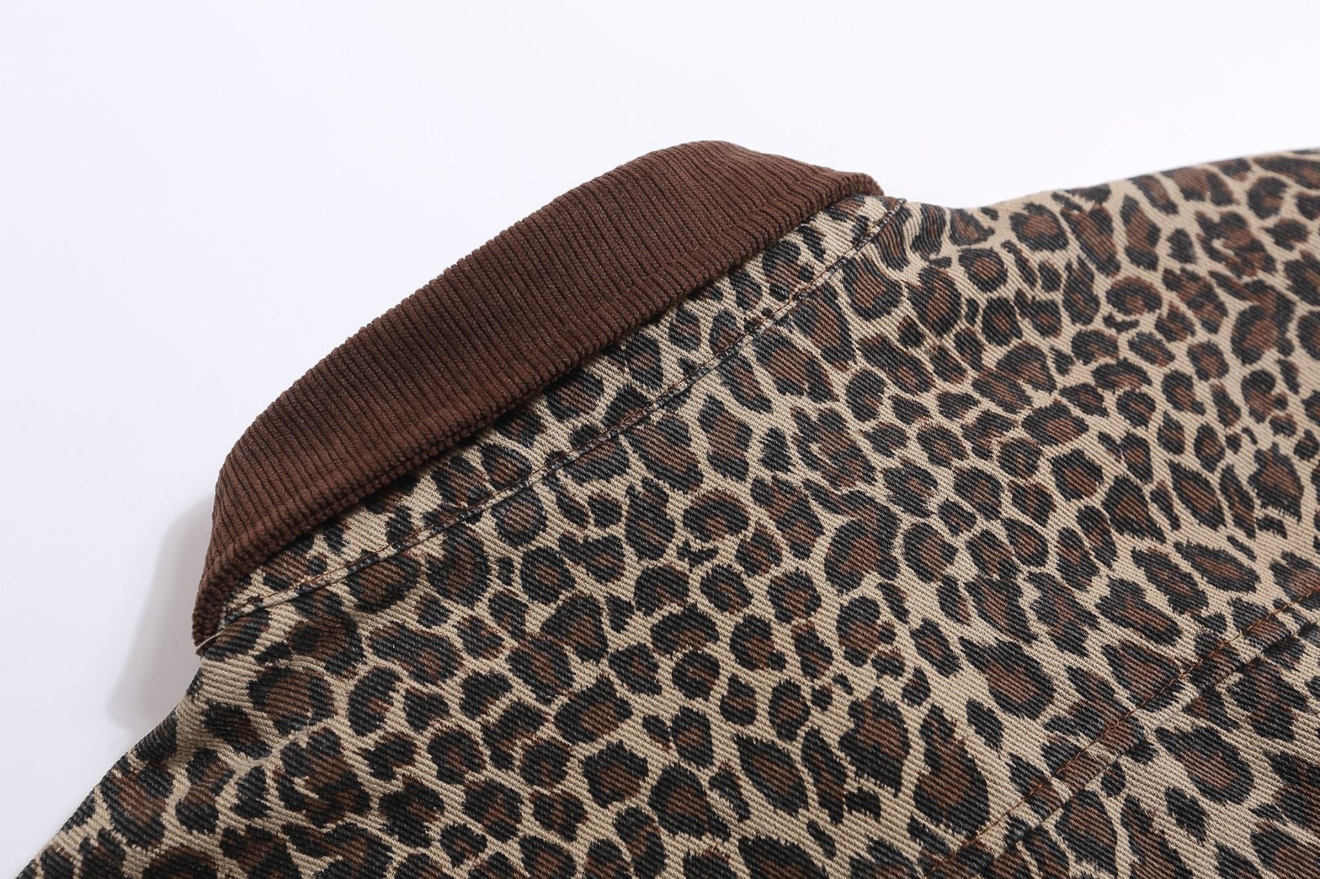 Leopard | Vintage Patch Denim Polo T Shirt