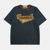 Vintage Denim | Retro Embroidery Logo T Shirt