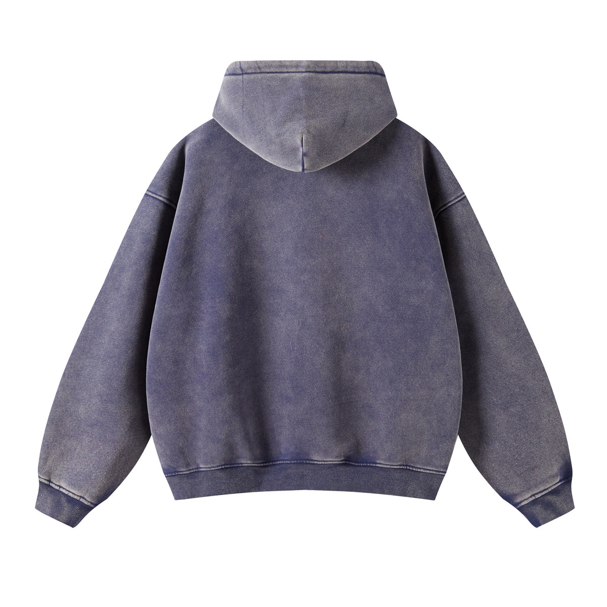 Retro Essence | Washed Oversized Zip-Up Hoodie