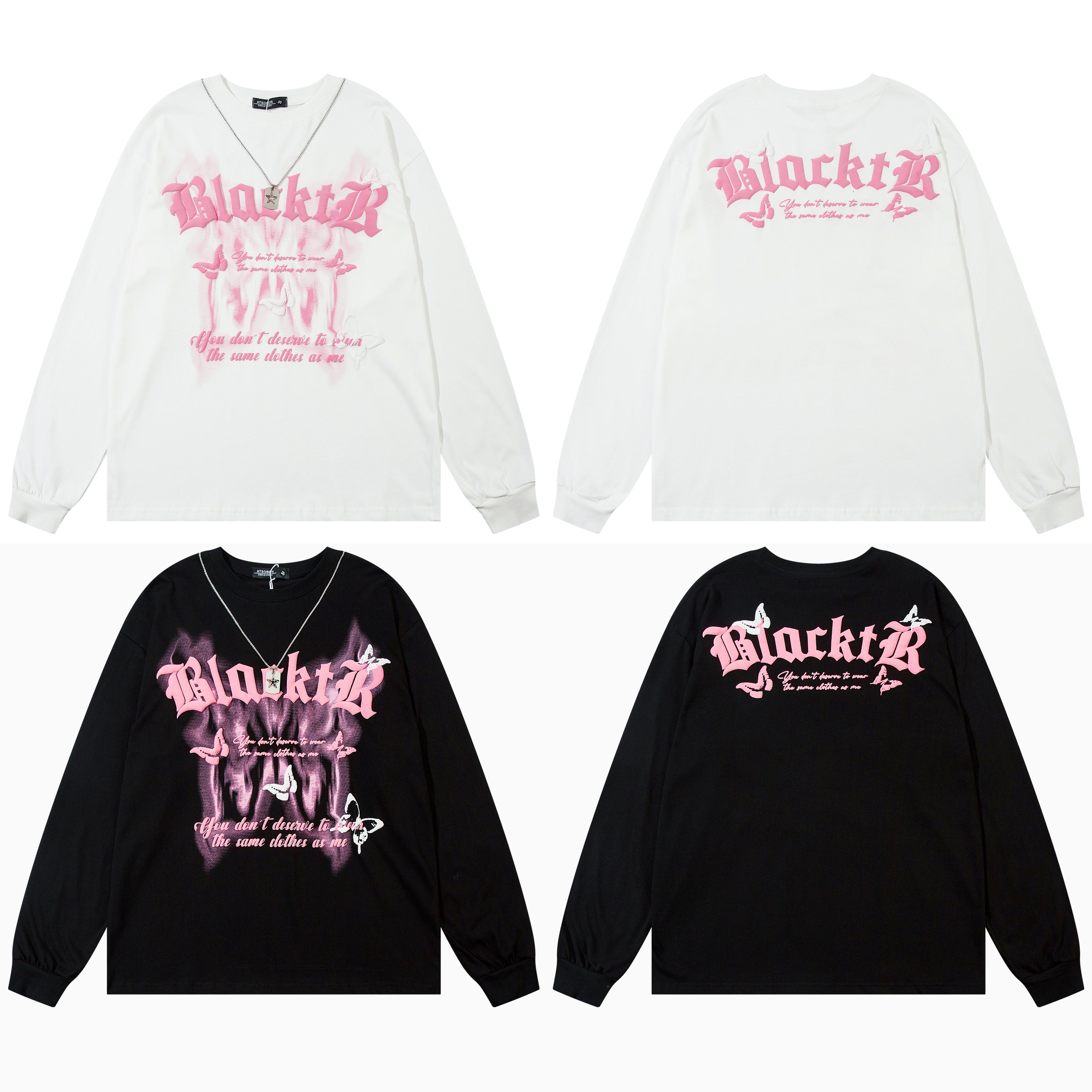 Star Necklace Butterfly | Gothic Sweatshirt