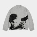 Silent Vigil | Street Art Knit Sweater - Santo 