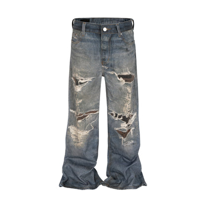 Snake Patch Destroyed | Distressed Jeans - Santo 