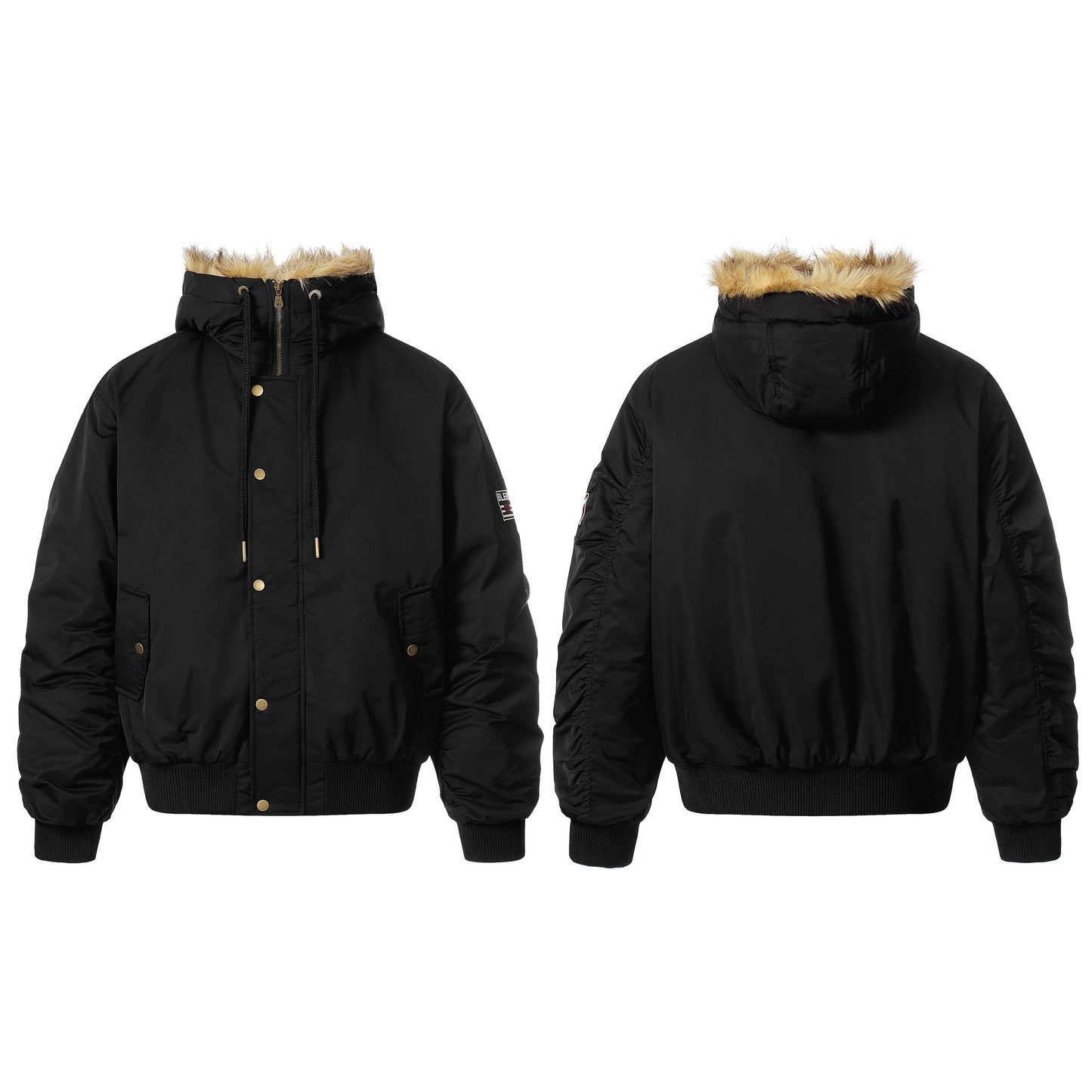 Leopard Fleece | Badge Bomber Jacket - Santo 