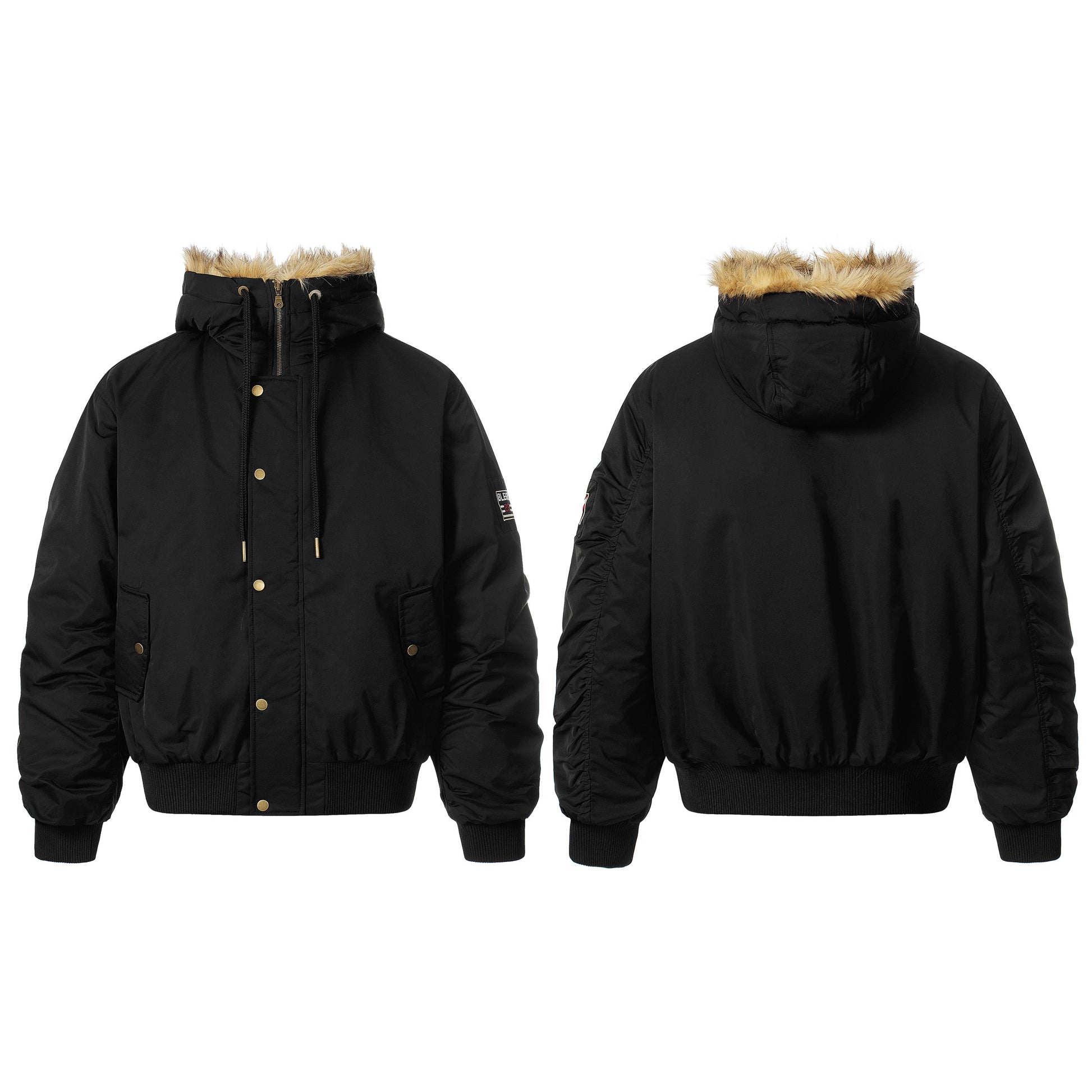 Leopard Fleece | Badge Bomber Jacket - Santo 