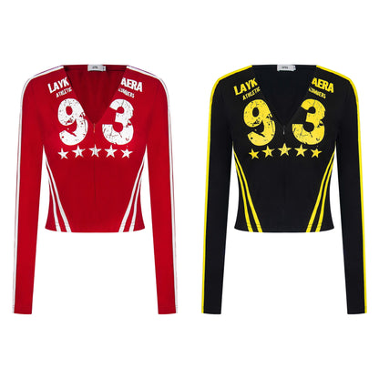 Star Runner | Athletic Number Long Sleeve Tee