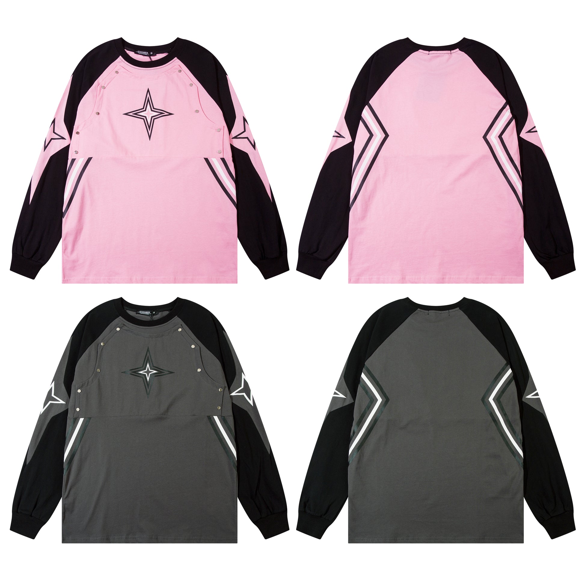 Star Panel Contrast | Patchwork Sweatshirt - Santo 