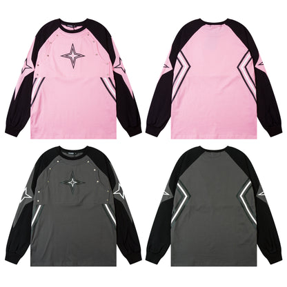 Star Panel Contrast | Patchwork Sweatshirt - Santo 