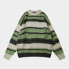 Forest Rhythm | Distressed Striped Knit Jumper