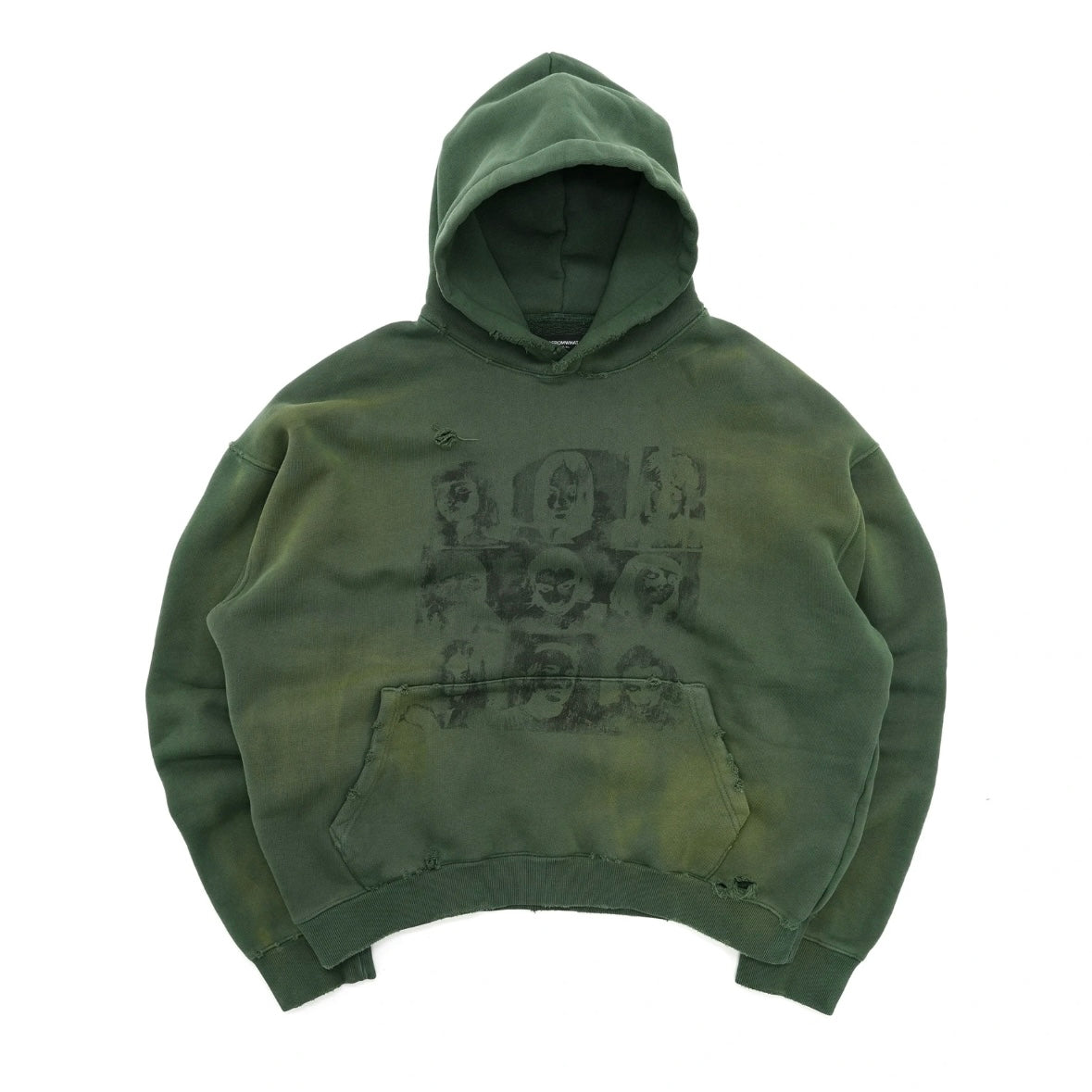 Vintage Distressed | Green Hoodie