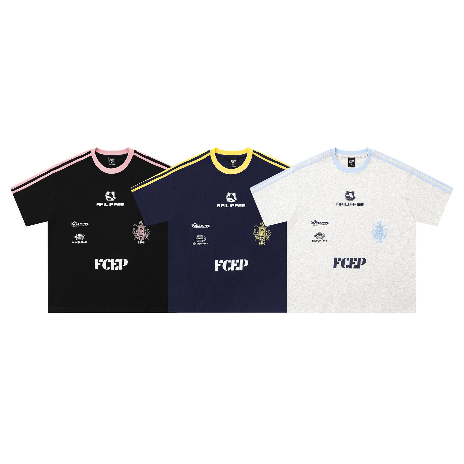 Club Stripe | Retro Football Crest Tee - Santo 
