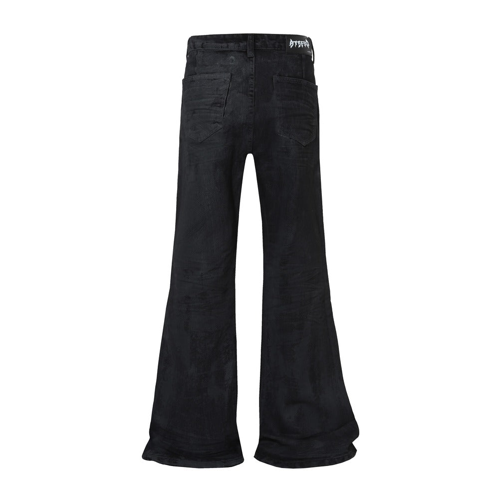 Washed Black Flare | Stacked Jeans - Santo 