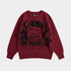 Gothic Doll | High Street Grafik-Strickpullover