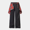 Plaid Overlay | Drawstring Cargo-Hose