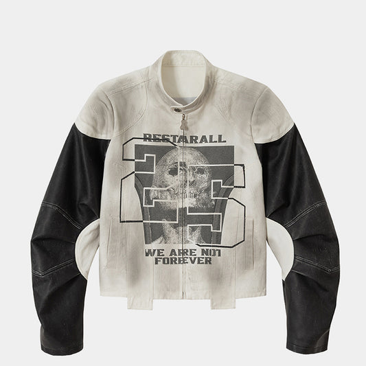 Retro Skull Punk | Motorcycle Jacket - Santo 