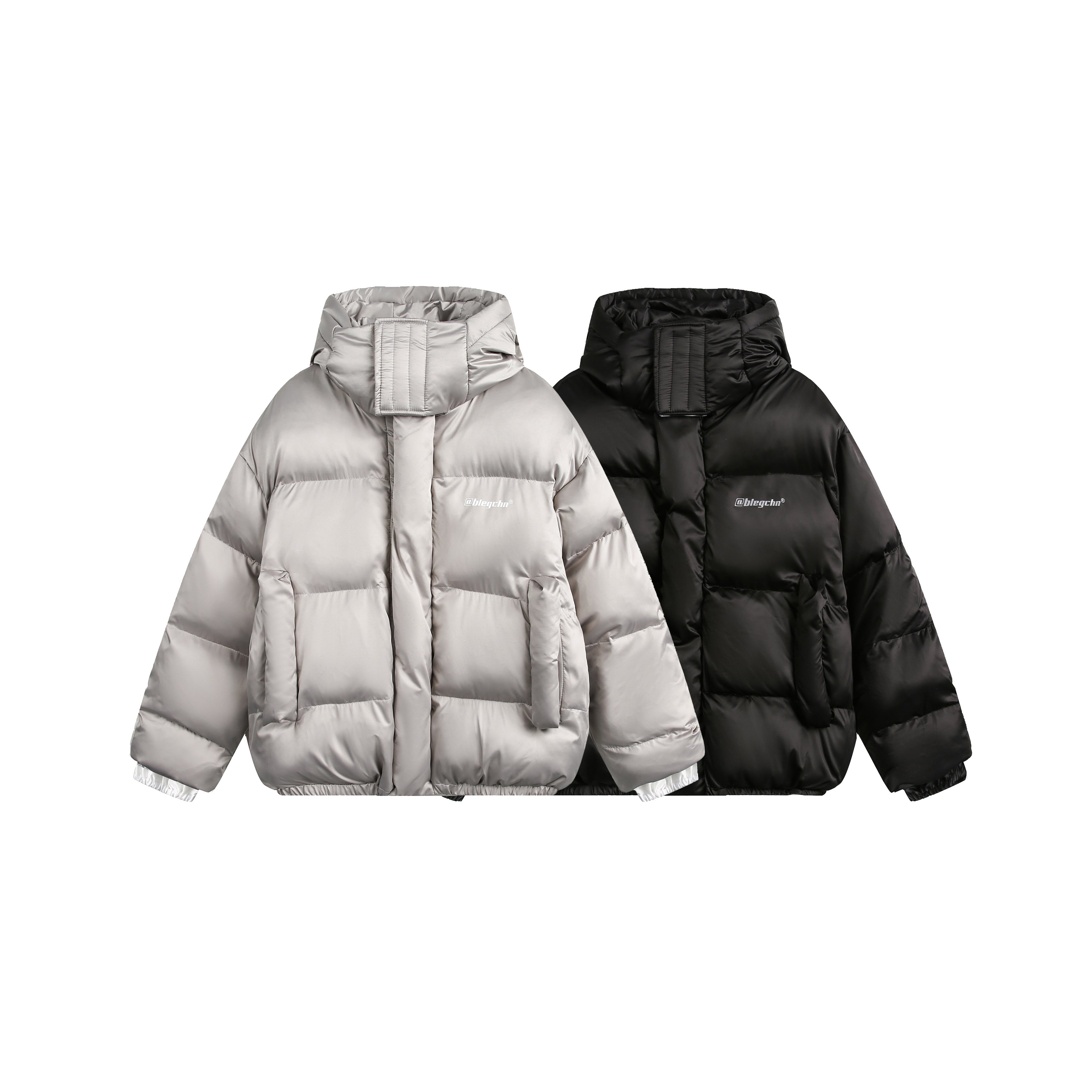 Frosted Block | Padded Utility Hooded Coat