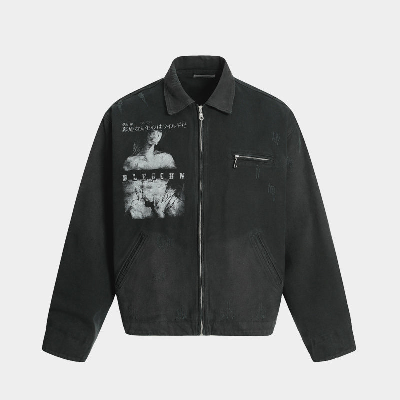 Grunge Graphic Mood | Street Jacket - Santo 