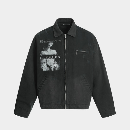 Grunge Graphic Mood | Street Jacket - Santo 