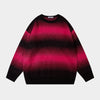 Cosmic Blaze | Gradient Striped Knit Pullover