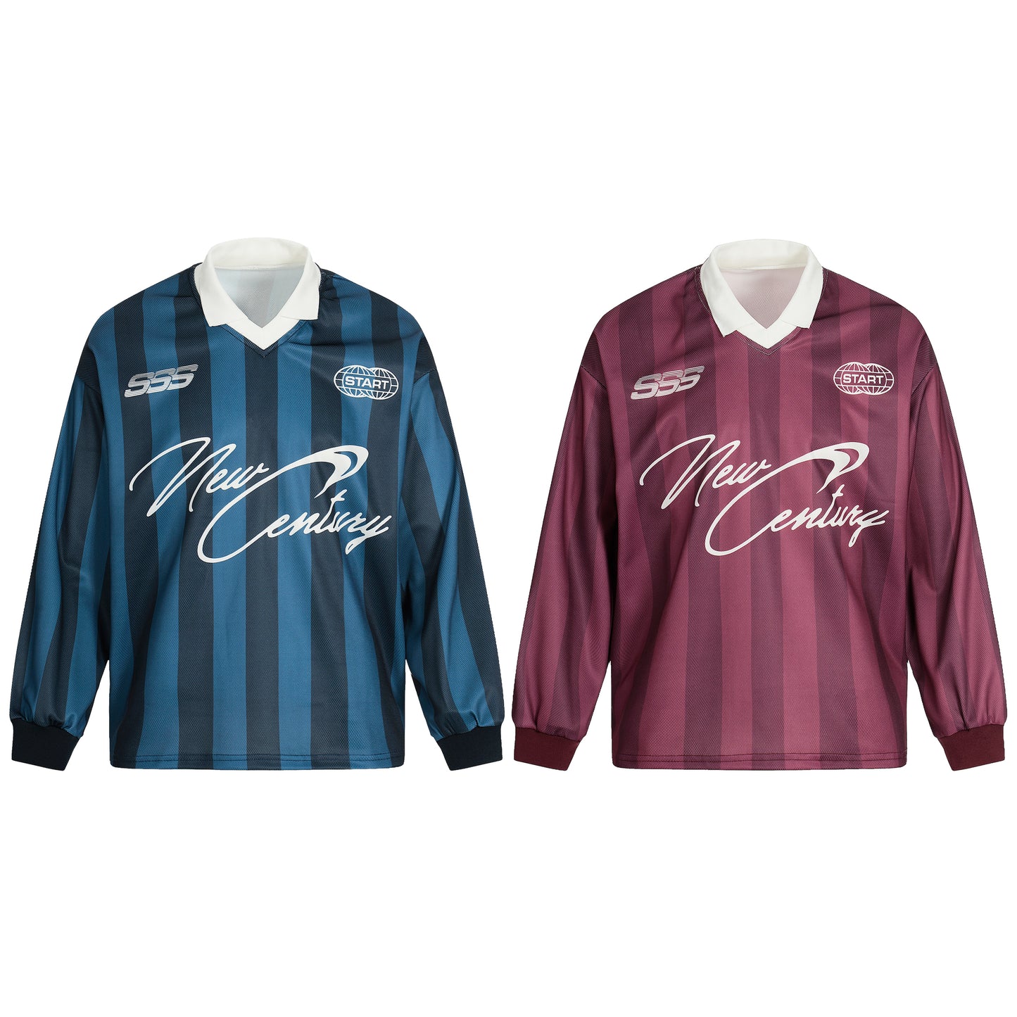 Signature Stripes Graphic | V-Neck Sweatshirt - Santo 