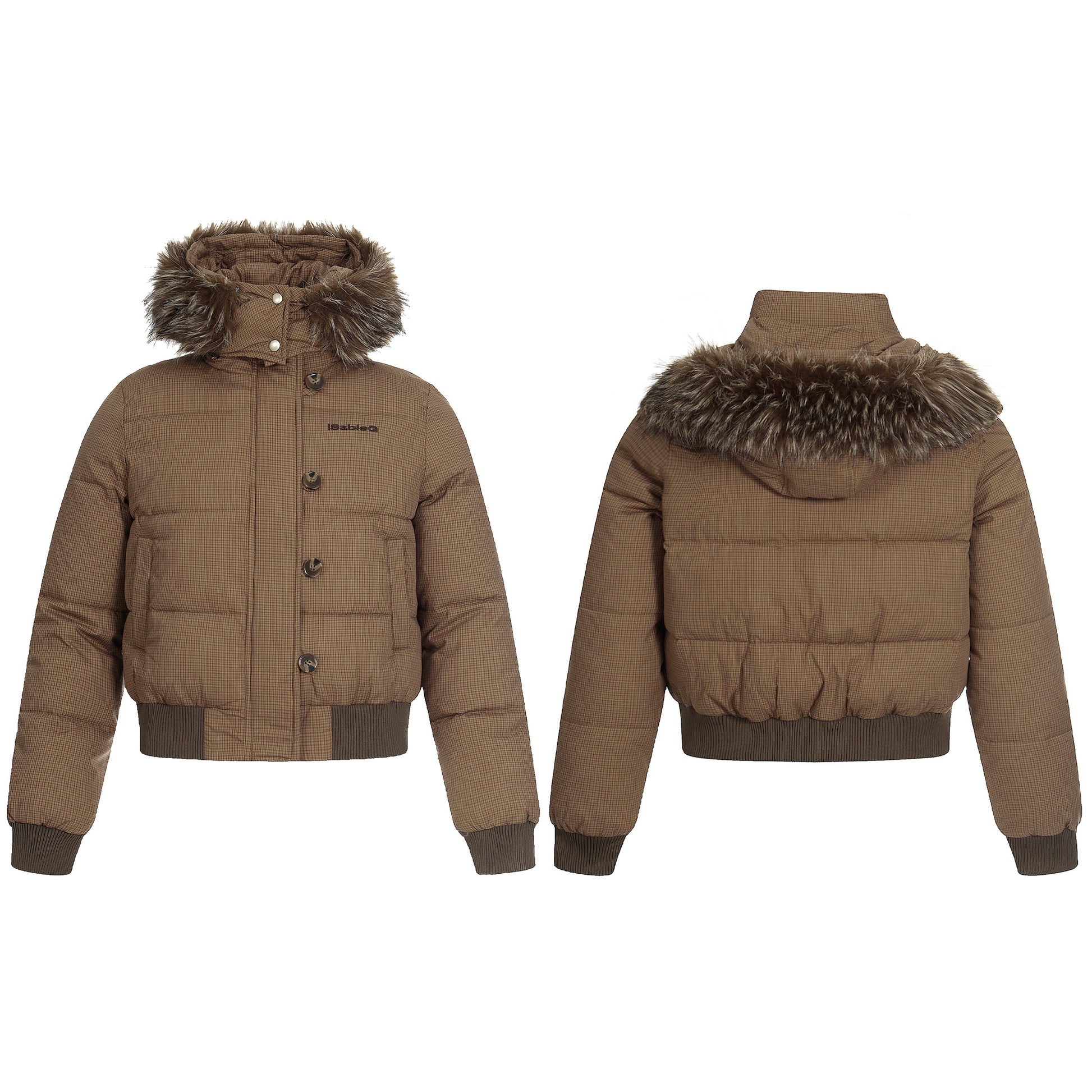 Denim Chill | Faux Fur Collar Winter Jacket - Santo 