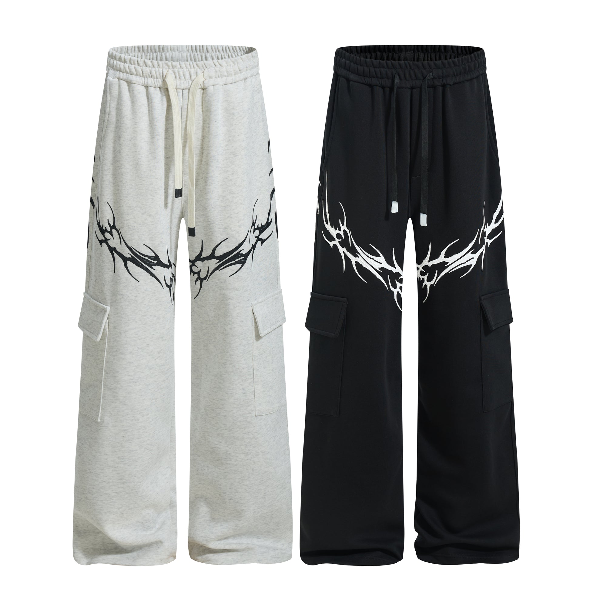 Barbed Flame Print | Graphic Sweatpants - Santo 
