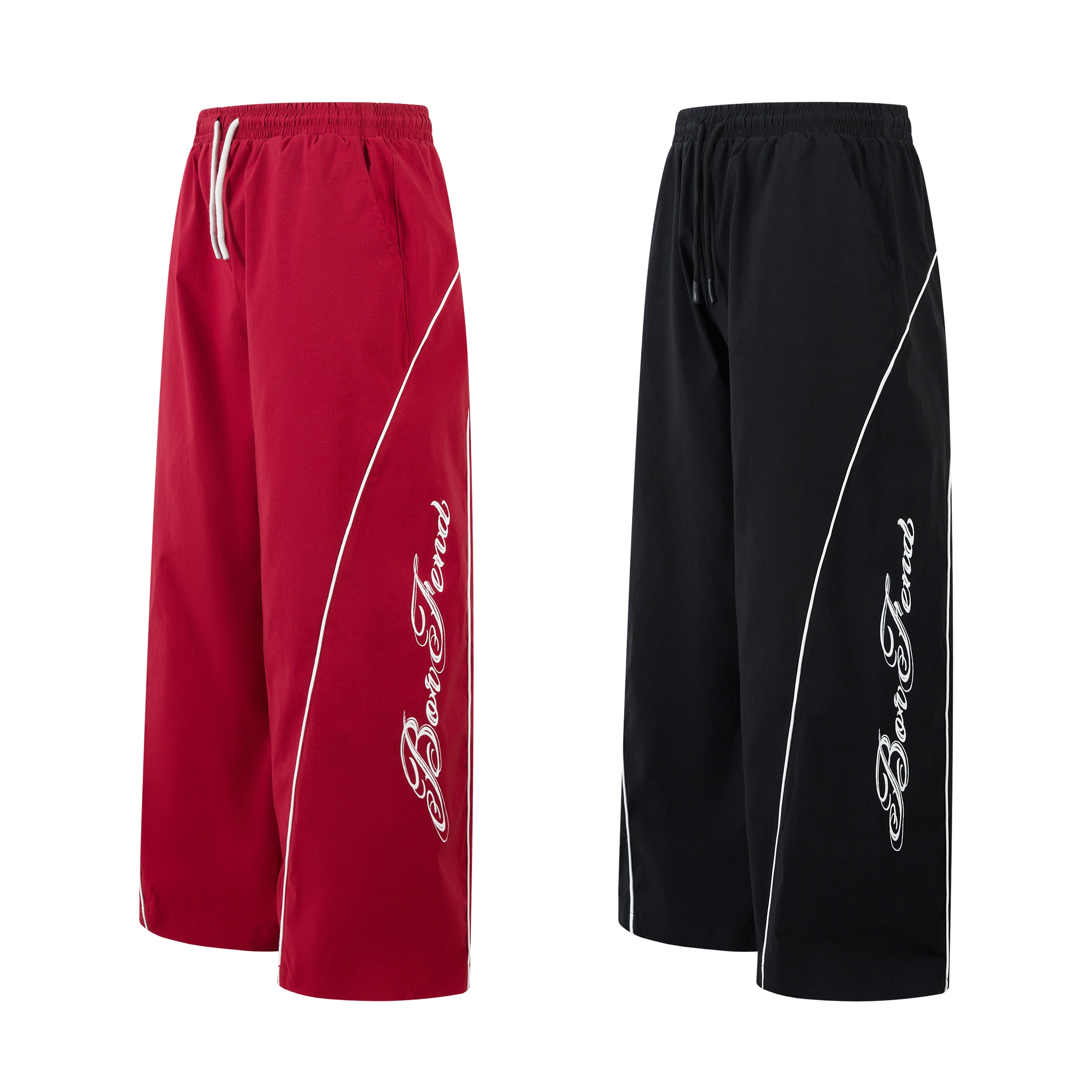 Football Crest Sweatpants | Baggy Cotton Fleece Trousers - Santo 