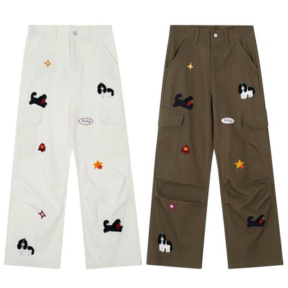 Pup Patch | Cargo Pants with Dog Applique - Santo 