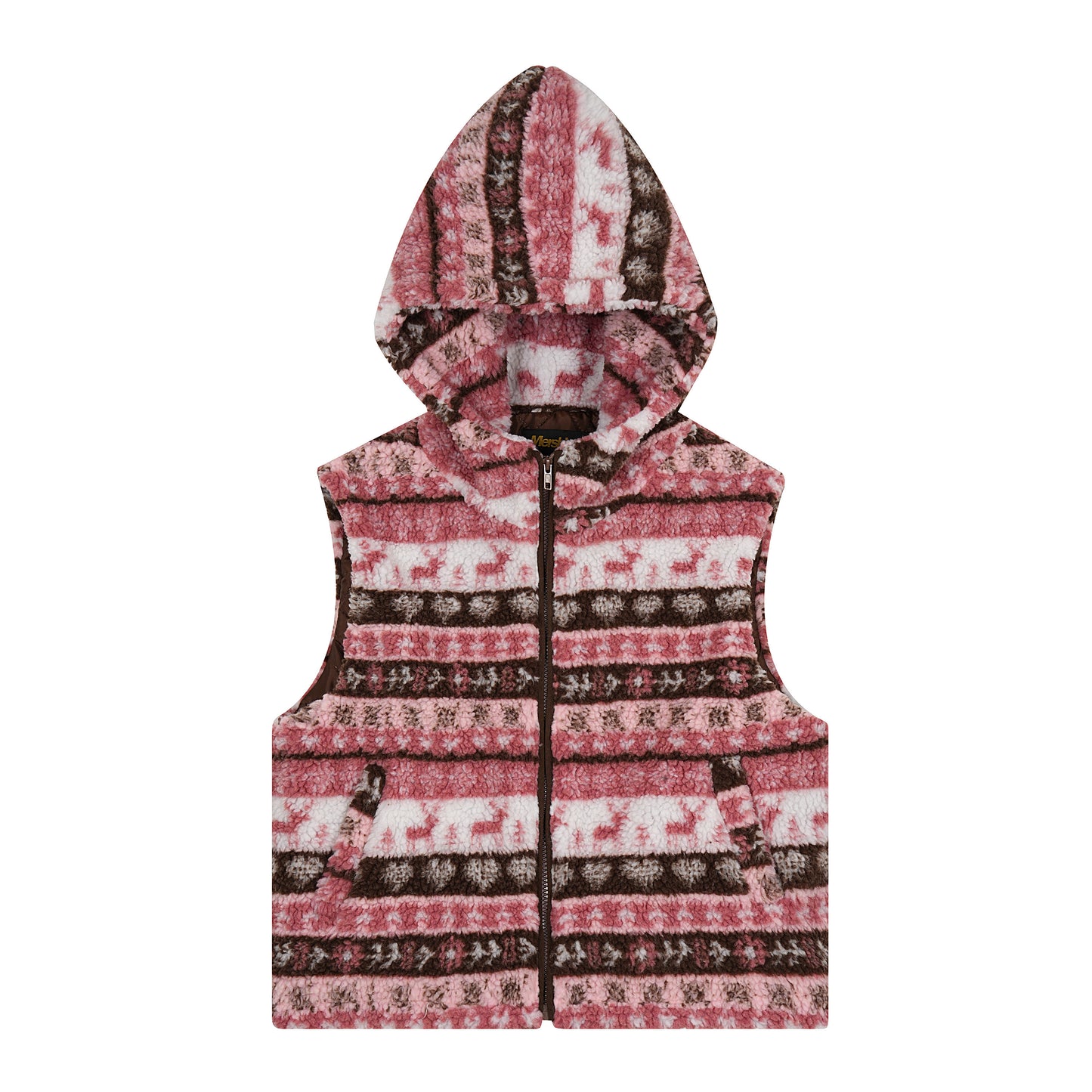 SnuggleWear | Sherpa Puffer Vest with Hood