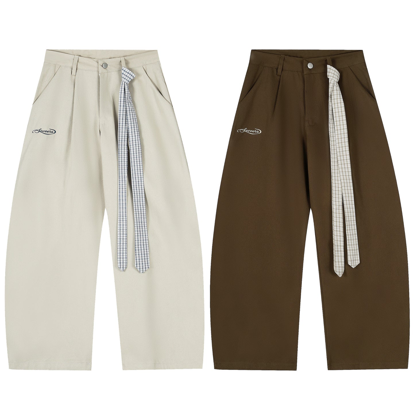 Retro Pup | Embroidered Dog Cargo Pants