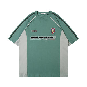 "Greenway Stripe" Racing T Shirt - Santo 