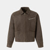 Vintage Minimal Workwear | Zip-Up Jacket