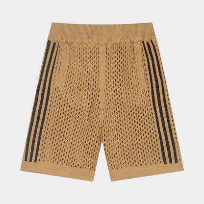 Mesh Stripe Knit | Baggy Shorts - Santo 