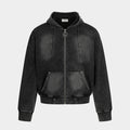 Washed | Oversized Zip Up Hoodie - Santo 