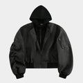 Techwear Style | Layered Hooded Bomber Jacket - Santo 