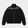 Veste bomber oversize avec point de flamme