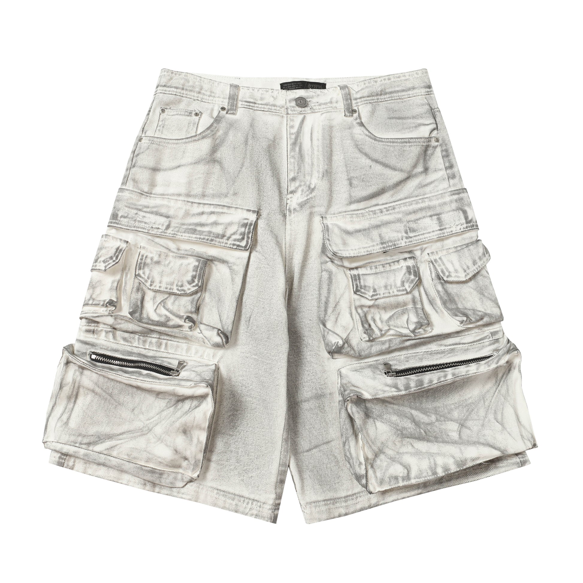Multi-Pocket | Washed Cargo Shorts - Santo 
