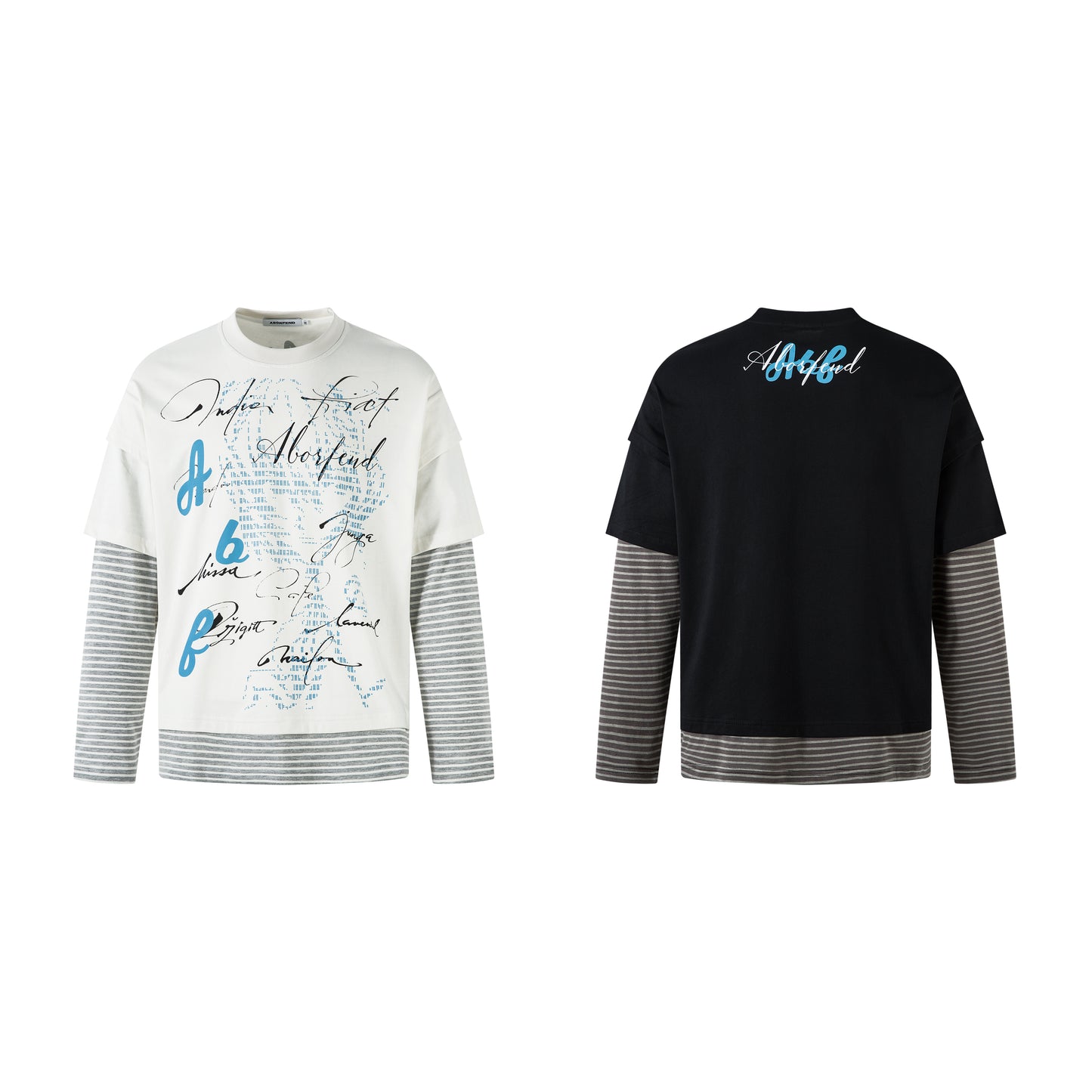 Punk Letters Patchwork | Stripe Sweatshirt - Santo 